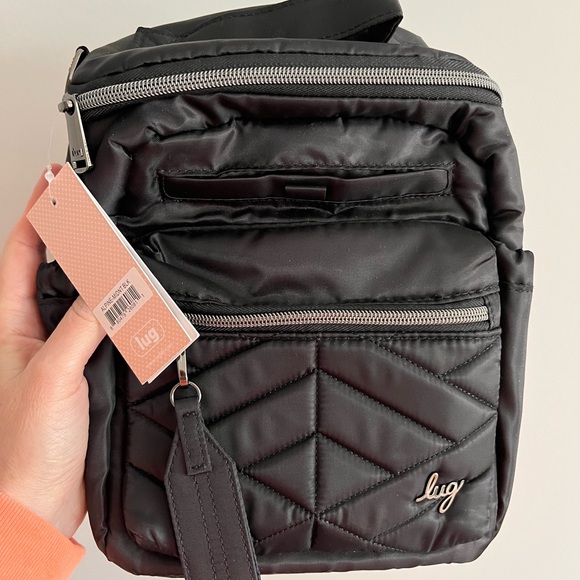 lug Handbags - Lug Black Quilted Alpine Crossbody purse bag